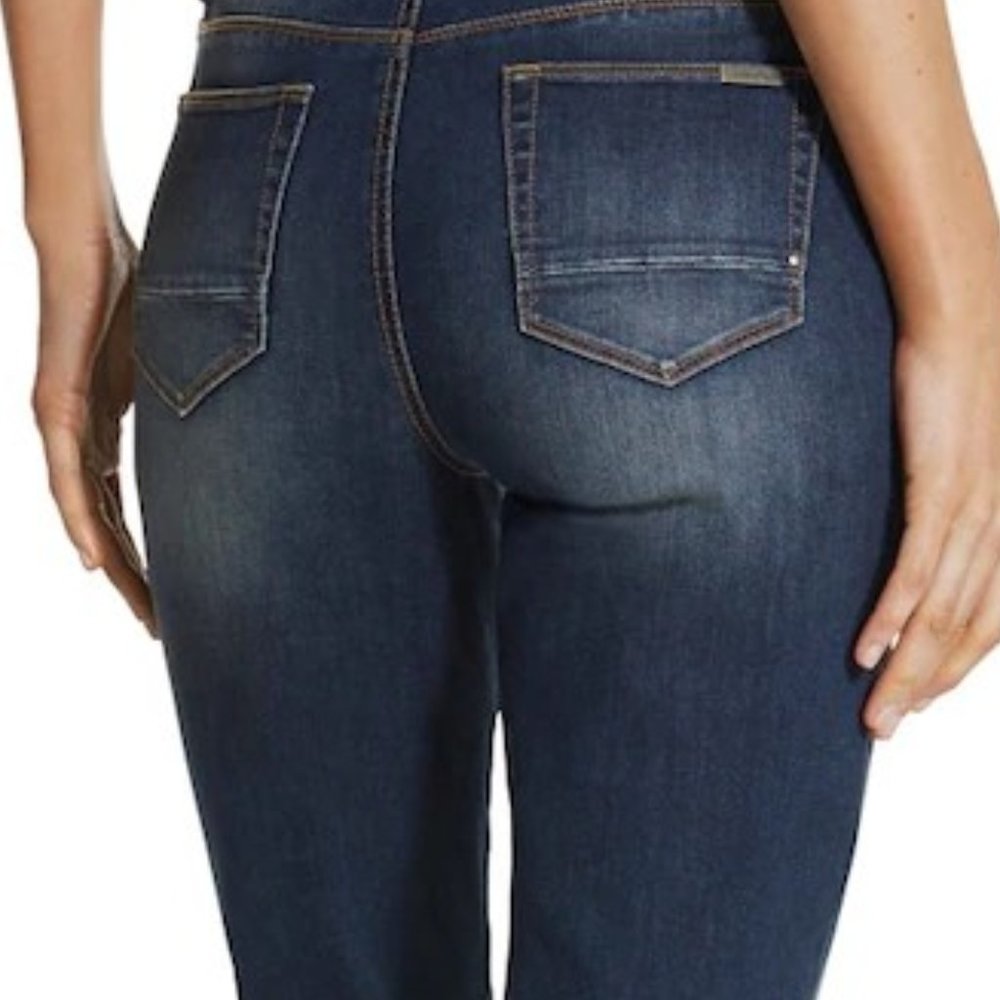 Chicos Great Condition 2.5 Crop So Slimming Deep Cypress Lake Jeans 14 - Picture 2 of 13